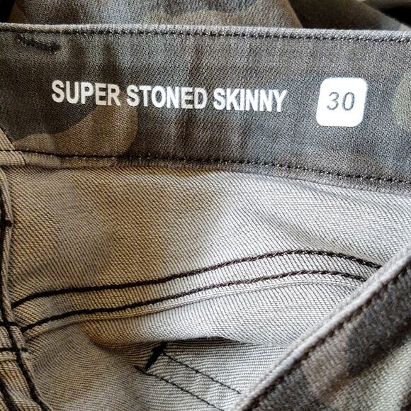 Volcom super stoned skinny jeans camouflage size 30 - Picture 6 of 7